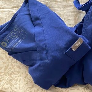 Figs LIMITED EDITION GALAXY BLUE Catarina One Pocket Scrub top Size Small